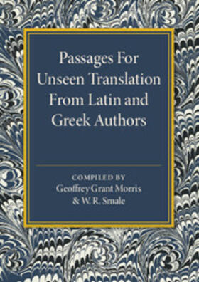  Passages for Unseen Translation from Latin and Greek Authors | Buch |  Sack Fachmedien