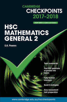 Powers |  Cambridge Checkpoints Hsc Mathematics General 2 2017-18 | Buch |  Sack Fachmedien