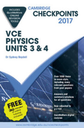 Boydell |  Cambridge Checkpoints VCE Physics Units 3 and 4 2017 and Quiz Me More | Buch |  Sack Fachmedien