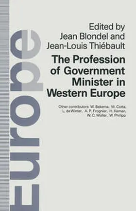 Blondel |  Profession of Government Minister in Western Europe | eBook | Sack Fachmedien