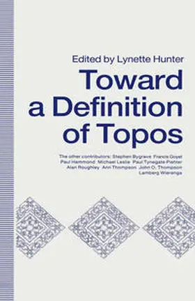 Hunter |  Towards A Definition of Topos | eBook | Sack Fachmedien