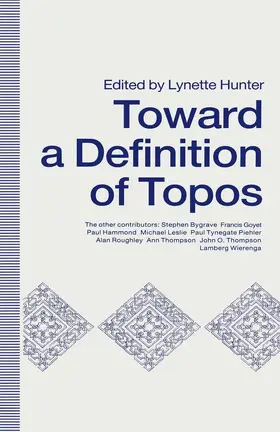 Hunter |  Towards a Definition of Topos | Buch |  Sack Fachmedien