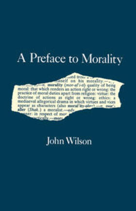 Wilson |  Preface to Morality | eBook | Sack Fachmedien