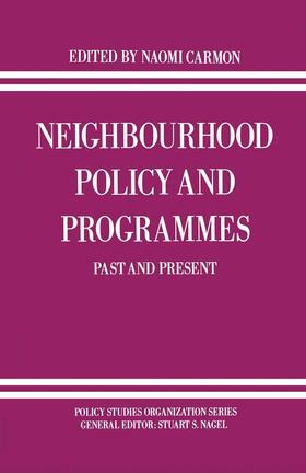 Carmon |  Neighbourhood Policy and Programmes | Buch |  Sack Fachmedien