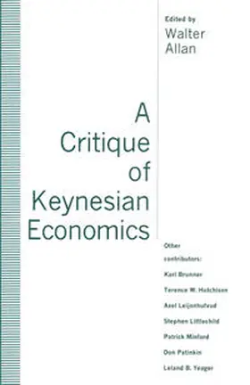 Allan |  A Critique of Keynesian Economics | eBook | Sack Fachmedien