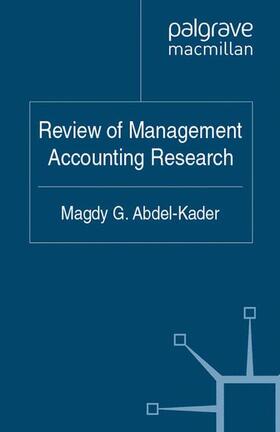  Review of Management Accounting Research | Buch |  Sack Fachmedien