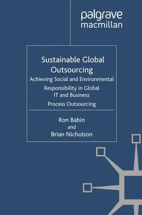 Nicholson / Babin |  Sustainable Global Outsourcing | Buch |  Sack Fachmedien