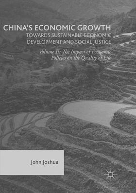 Joshua |  China's Economic Growth: Towards Sustainable Economic Development and Social Justice | Buch |  Sack Fachmedien