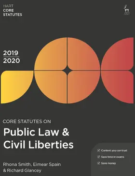 Smith / Spain / Glancey |  Core Statutes on Public Law & Civil Liberties 2019-20 | Buch |  Sack Fachmedien