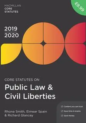 Smith / Spain / Glancey | Core Statutes on Public Law & Civil Liberties 2019-20 | E-Book | sack.de