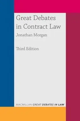 Morgan | Great Debates in Contract Law | E-Book | sack.de