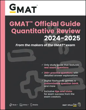  GMAT Official Guide Quantitative Review 2024-2025: Book + Online Question Bank | Buch |  Sack Fachmedien