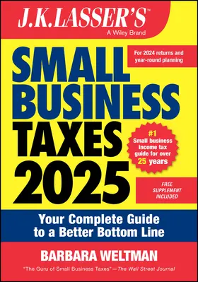 Weltman |  J.K. Lasser's Small Business Taxes 2025 | Buch |  Sack Fachmedien