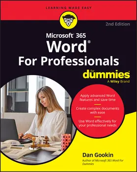 Gookin |  Microsoft 365 Word for Professionals for Dummies | Buch |  Sack Fachmedien