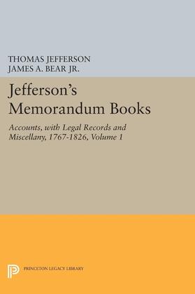 Jefferson / Bear / Stanton |  Jefferson's Memorandum Books, Volume 1 | eBook | Sack Fachmedien