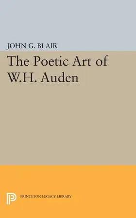 Blair |  Poetic Art of W.H. Auden | eBook | Sack Fachmedien