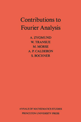 Zygmund / Transue |  Contributions to Fourier Analysis | eBook | Sack Fachmedien