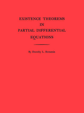 Bernstein |  Existence Theorems in Partial Differential Equations | eBook | Sack Fachmedien