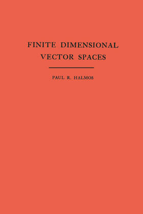 Halmos |  Finite Dimensional Vector Spaces | eBook | Sack Fachmedien