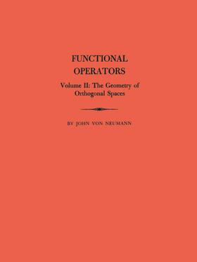von Neumann |  Functional Operators (AM-22), Volume 2 | eBook | Sack Fachmedien