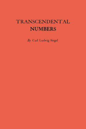 Siegel |  Transcendental Numbers. (AM-16) | eBook | Sack Fachmedien