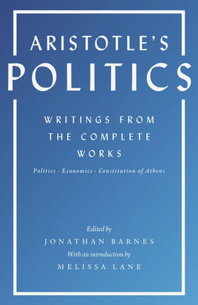 Aristotle / Barnes |  Aristotle's Politics | eBook | Sack Fachmedien