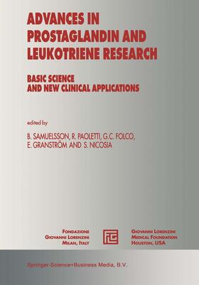 Samuelsson / Paoletti / Nicosia |  Advances in Prostaglandin and Leukotriene Research | Buch |  Sack Fachmedien