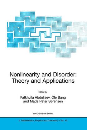 Abdullaev / Sørensen / Bang |  Nonlinearity and Disorder: Theory and Applications | Buch |  Sack Fachmedien
