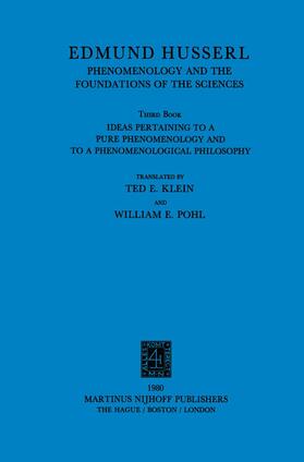 Husserl |  Ideas Pertaining to a Pure Phenomenology and to a Phenomenological Philosophy | Buch |  Sack Fachmedien