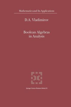 Vladimirov |  Boolean Algebras in Analysis | Buch |  Sack Fachmedien