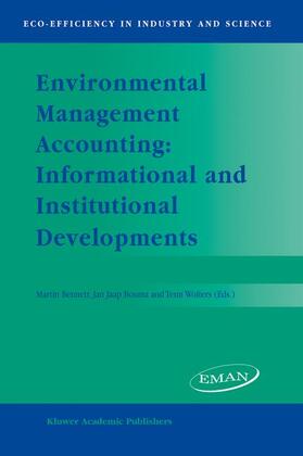 Bennett / Wolters / Bouma |  Environmental Management Accounting: Informational and Institutional Developments | Buch |  Sack Fachmedien