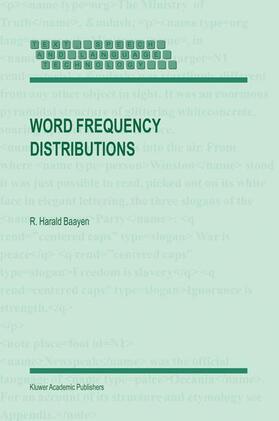 Baayen |  Word Frequency Distributions | Buch |  Sack Fachmedien