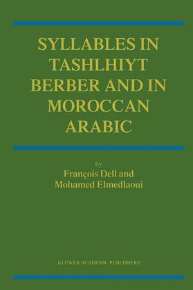 Elmedlaoui / Dell |  Syllables In Tashlhiyt Berber And In Moroccan Arabic | Buch |  Sack Fachmedien