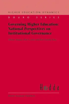 Amaral / Karseth / Jones |  Governing Higher Education: National Perspectives on Institutional Governance | Buch |  Sack Fachmedien