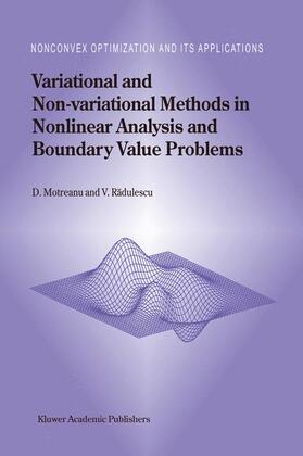 Radulescu / Motreanu |  Variational and Non-variational Methods in Nonlinear Analysis and Boundary Value Problems | Buch |  Sack Fachmedien