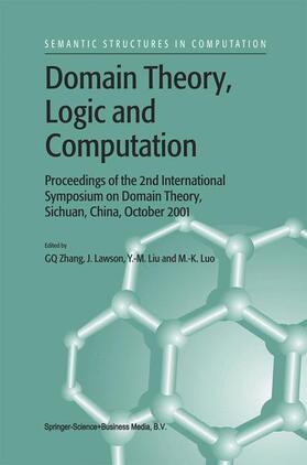 Lawson / Luo |  Domain Theory, Logic and Computation | Buch |  Sack Fachmedien