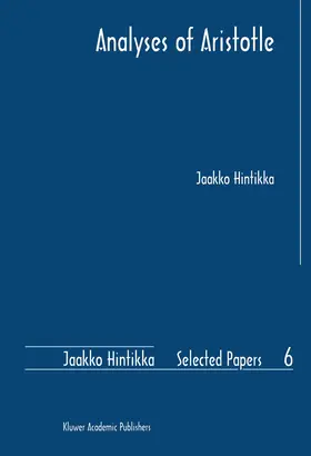 Hintikka | Analyses of Aristotle | Buch | 978-1-4020-2040-7 | sack.de