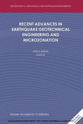 Ansal |  Recent Advances in Earthquake Geotechnical Engineering and Microzonation | eBook | Sack Fachmedien