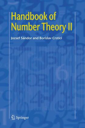 Crstici / Sandor |  Handbook of Number Theory II | Buch |  Sack Fachmedien