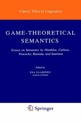 Saarinen |  Game-Theoretical Semantics | Buch |  Sack Fachmedien