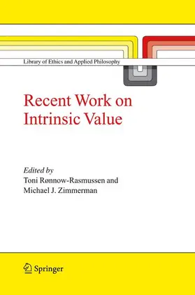 Rønnow-Rasmussen / Zimmerman |  Recent Work on Intrinsic Value | Buch |  Sack Fachmedien