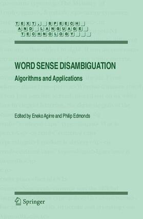 Edmonds / Agirre |  Word Sense Disambiguation | Buch |  Sack Fachmedien