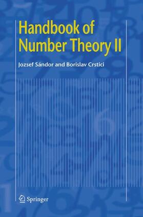 Sandor / Crstici |  Handbook of Number Theory II | Buch |  Sack Fachmedien