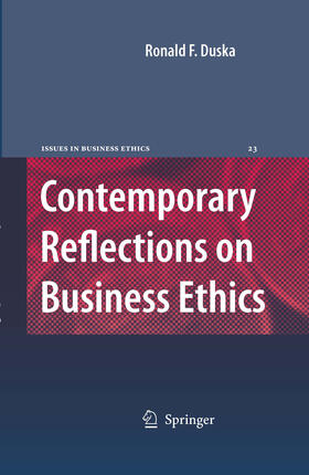 Duska |  Contemporary Reflections on Business Ethics | eBook | Sack Fachmedien
