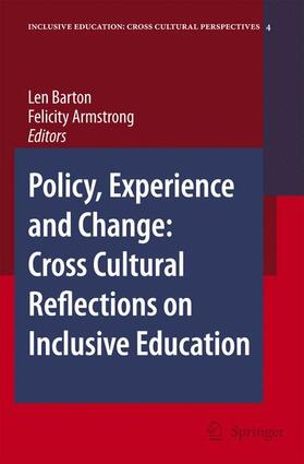 Armstrong / Barton |  Policy, Experience and Change: Cross-Cultural Reflections on Inclusive Education | Buch |  Sack Fachmedien