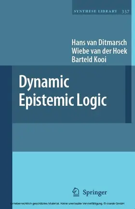 van Ditmarsch / van der Hoek / Kooi | Dynamic Epistemic Logic | E-Book | sack.de