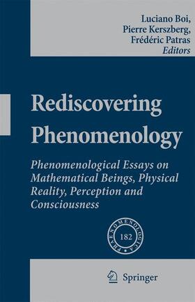 Boi / Kerszberg / Patras |  Rediscovering Phenomenology | Buch |  Sack Fachmedien