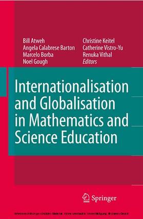 Atweh / Calabrese Barton / Borba |  Internationalisation and Globalisation in Mathematics and Science Education | eBook | Sack Fachmedien