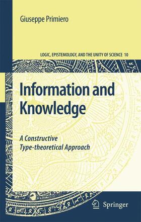 Primiero |  Information and Knowledge | Buch |  Sack Fachmedien