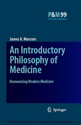 Marcum |  An Introductory Philosophy of Medicine | eBook | Sack Fachmedien